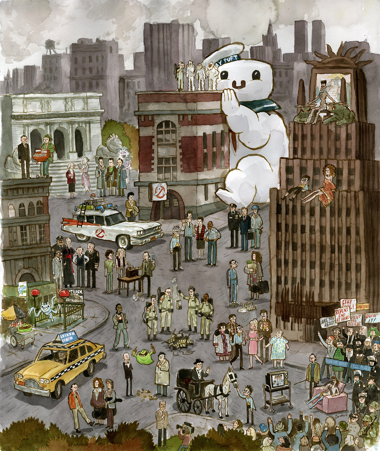 GHOSTBUSTERS Fan Art by Scott Campbell and Matthew Skiff — GeekTyrant