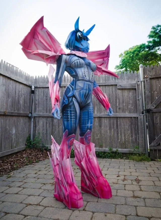 My Little Pony/Transformers Body Paint Cosplay — GeekTyrant