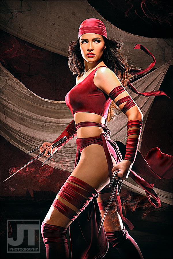 Nadine Howell is Elektra | Photo by: Jay Tablante | Makeup and Styling by: Paul Refol and Hannah Kim | Costume Production and Costume Design by: Badj Genato and Raffy Tesoro | Art Directing by: Carl Urgino | Digital Imaging by: Ghani Madueno