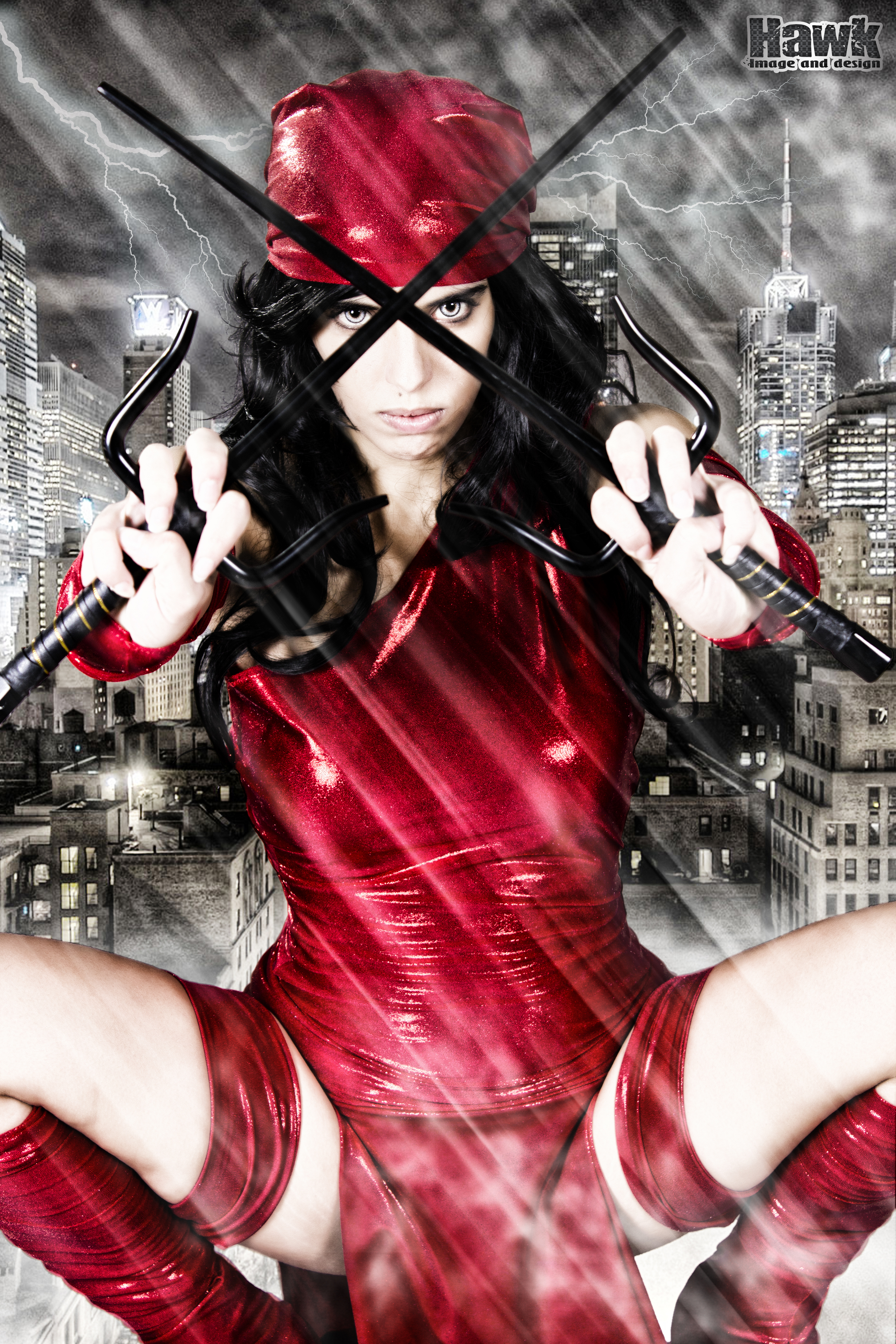 Larxenne is Elektra | Photo by: Hawk Image and Design