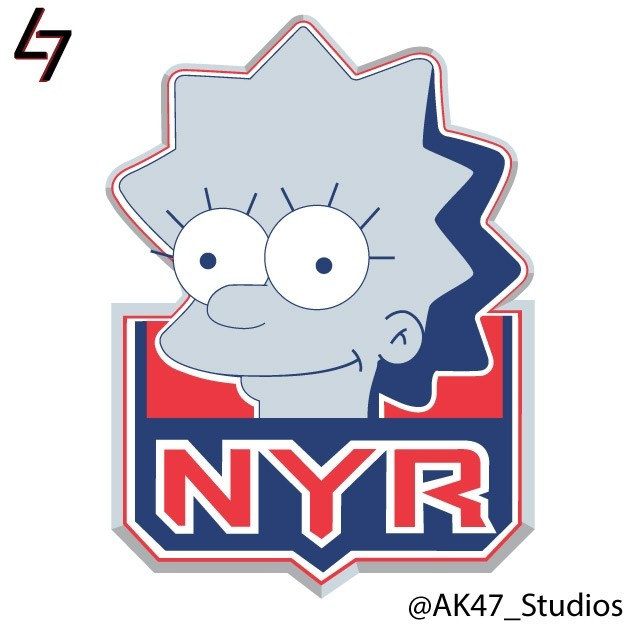NHL logos and 'The Simpsons' collide. - HockeyFeed