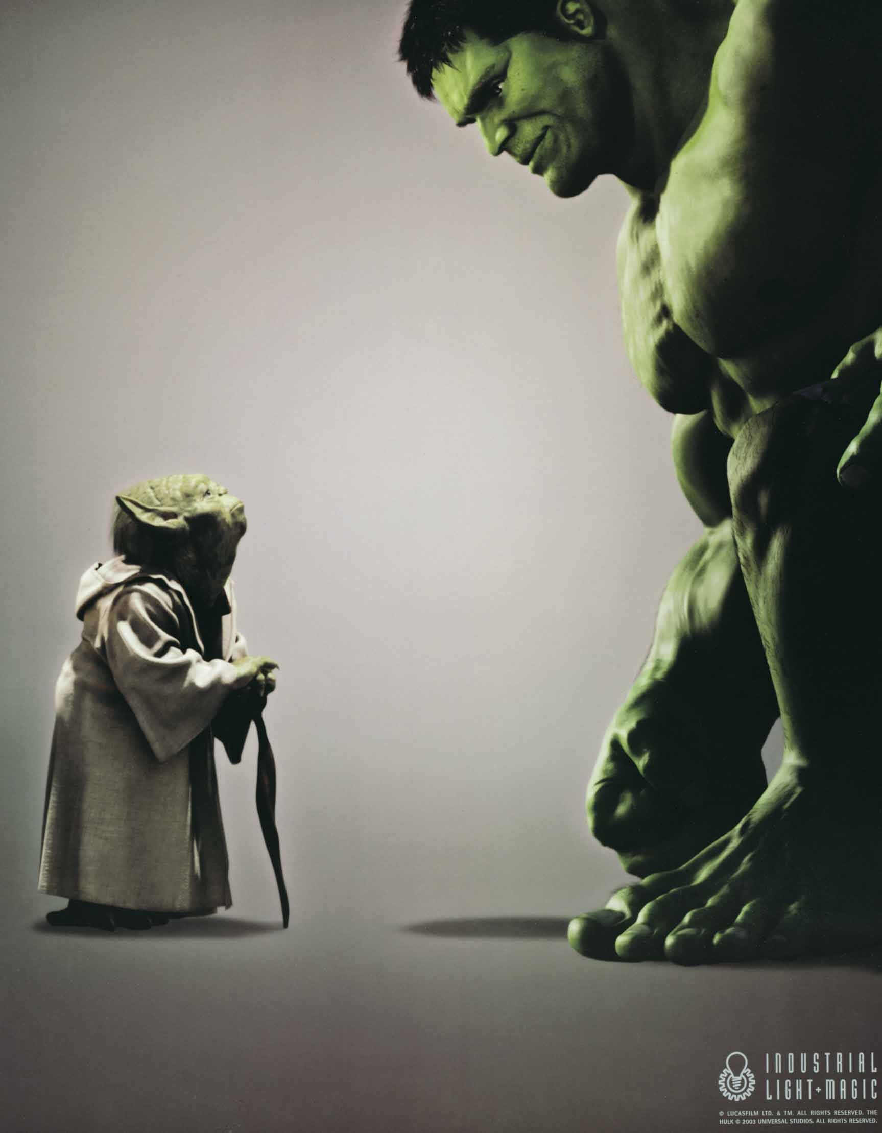  Yoda Hulk — Official but rare ILM poster 