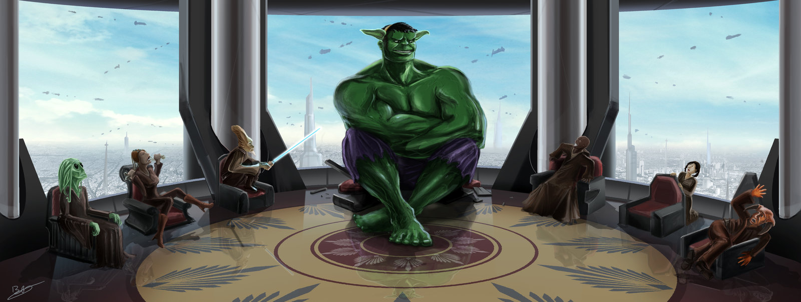  Yoda Hulk — "Hulk Dressed Up As Yoda" by&nbsp; xben  
