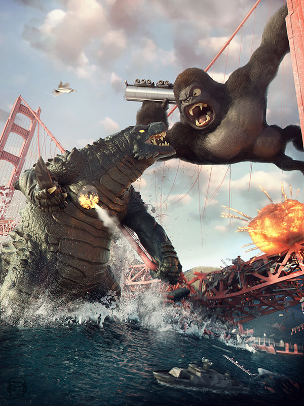 godzilla versus king kong legos