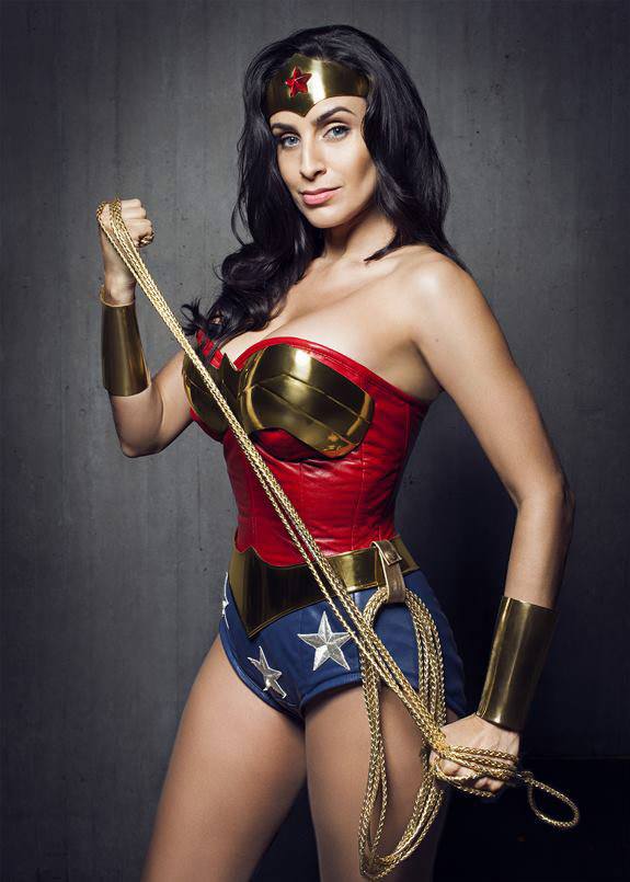 Valerie Pere z is Wonder Woman — Photo by Colin Douglas Gray