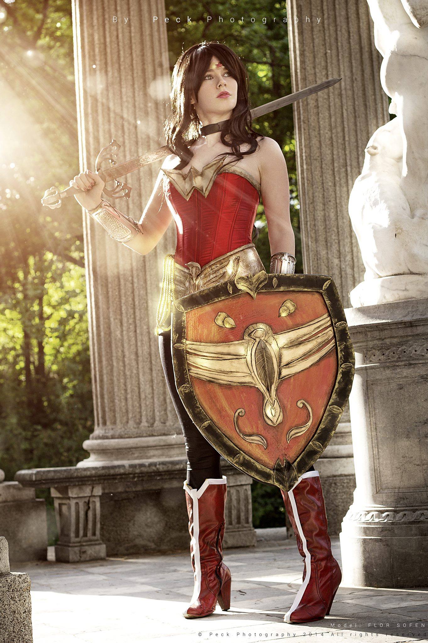 Florencia Sofen Muir is Wonder Woman — Photo by Peck Photography