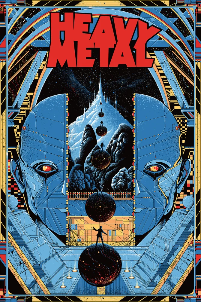 HEAVY METAL Movie Poster – Anime Sex Fantasy Art – Reproduction Print – USA Made
