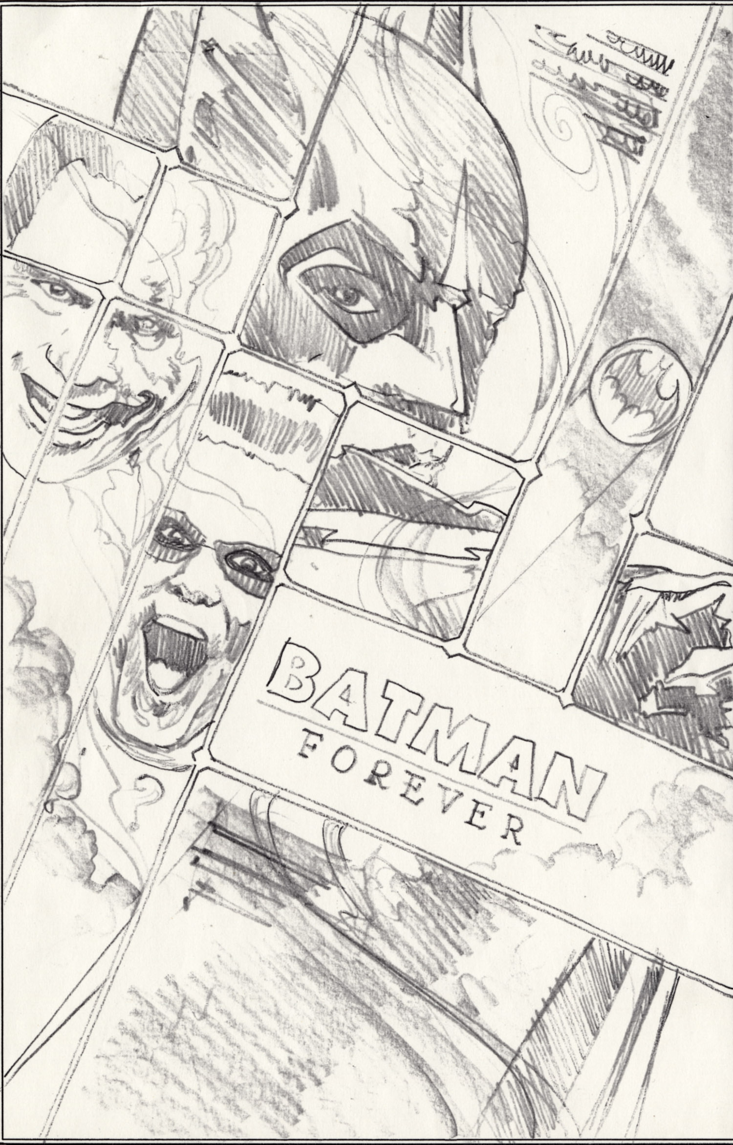 Batman Sketch Square Art Prints Buy HighQuality Posters and Framed Posters  Online  All in One Place  PosterGully