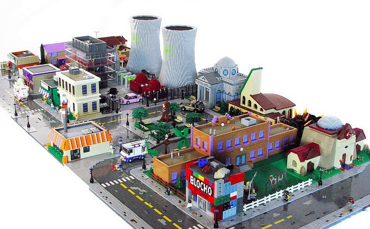 city made of legos