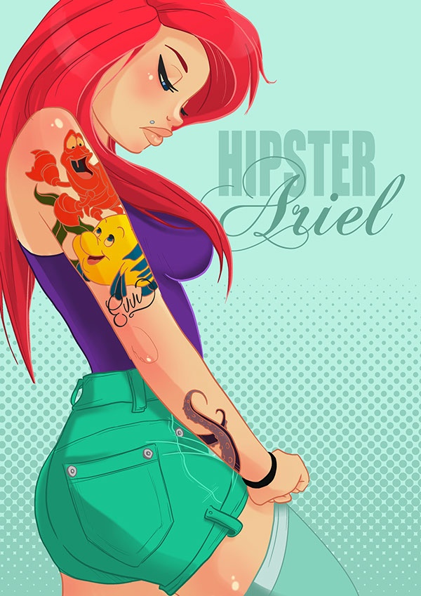 why not Bless Expert Tattooed Disney Princesses - Hipster, Glam, Pin-Up, and Gothic — GeekTyrant