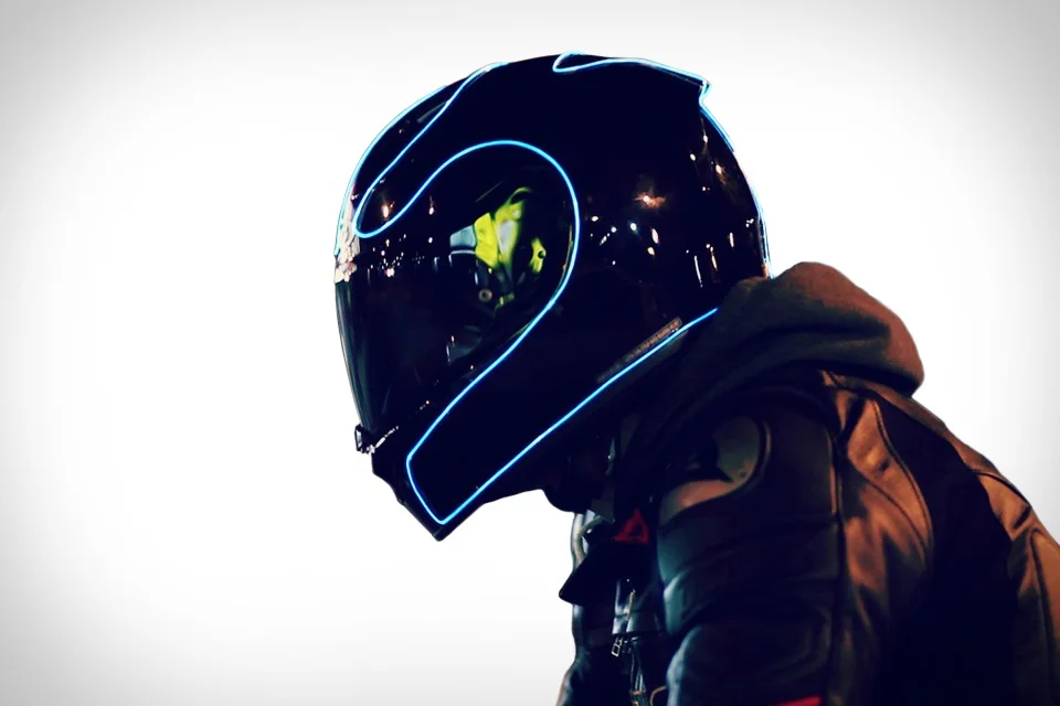 Tron Legacy Motorcycle Helmet Flash 