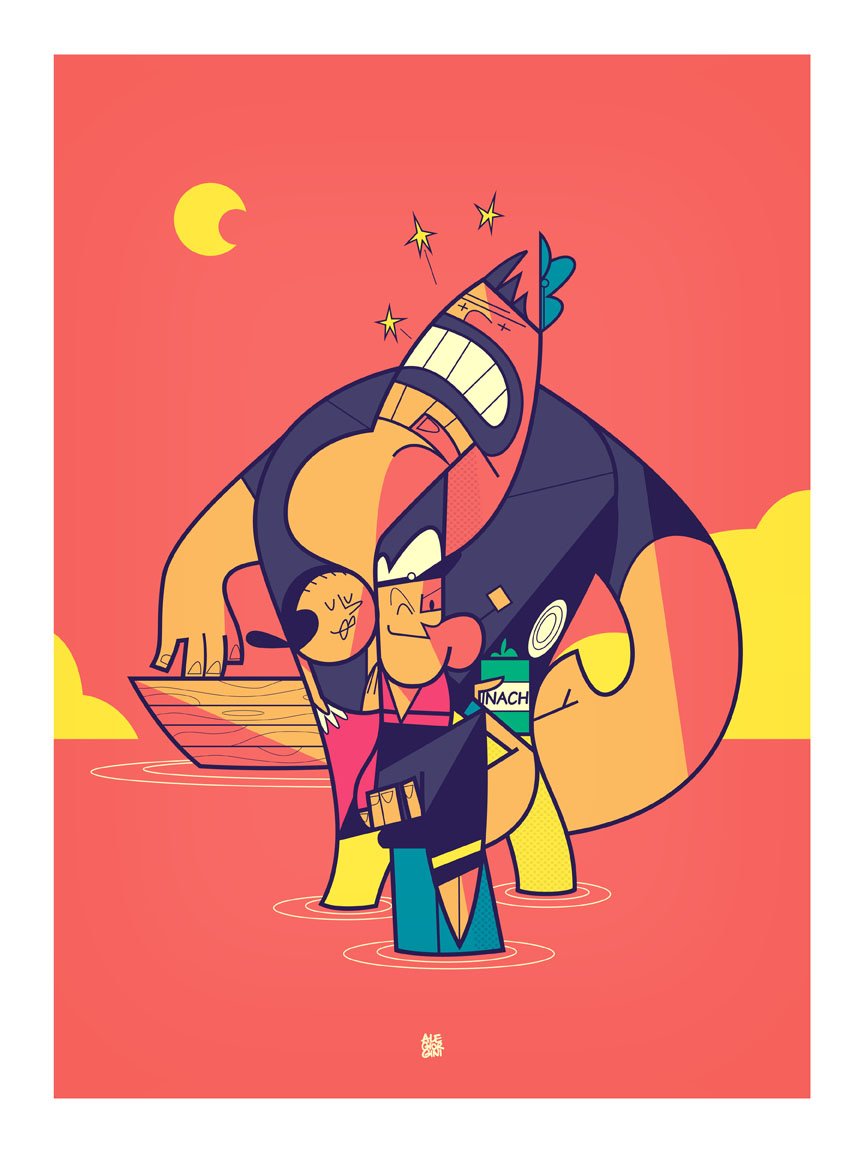   Popeye &amp; gang by&nbsp;  Ale Giorgini  