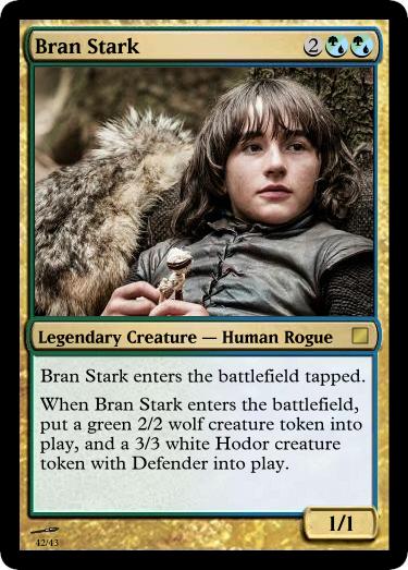 Vidner Hensigt Tænk fremad Magic: The Gathering Style GAME OF THRONES Cards — GeekTyrant
