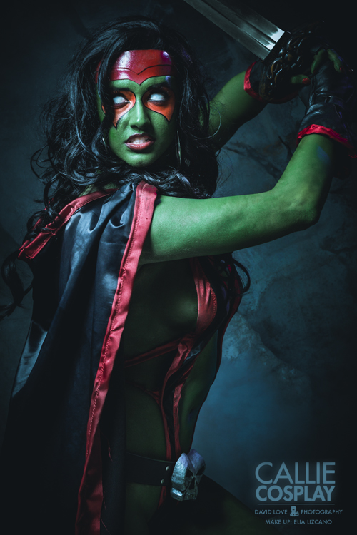 Callie Cosplay is Gamora | Photo by: David Love Photography | Make up by: Elia Lizcano