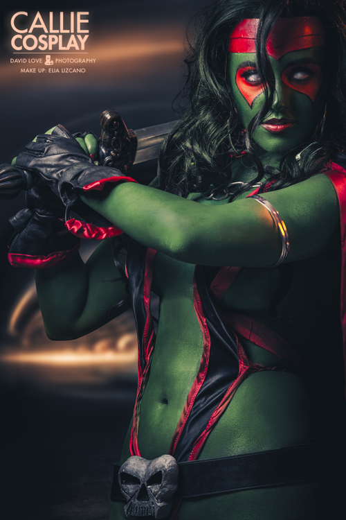 Callie Cosplay is Gamora | Photo by: David Love Photography | Make up by: Elia Lizcano
