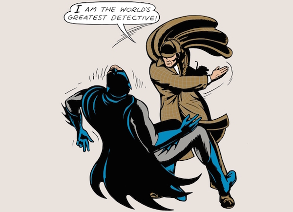 Batman gets Super-Slapped by Sherlock Holmes in Amusing Art — GeekTyrant