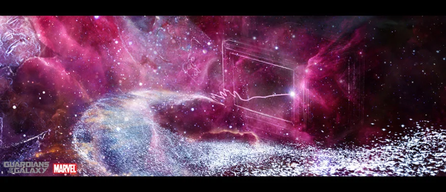 Beautiful GUARDIANS OF THE GALAXY Concept Art- " Take My Hand, Peter
