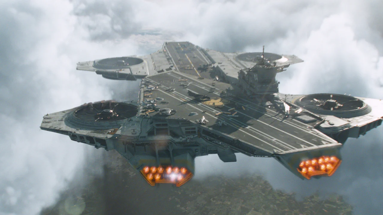 Guys Pilot RemoteControlled AVENGERS Helicarrier, Land RC Planes On It