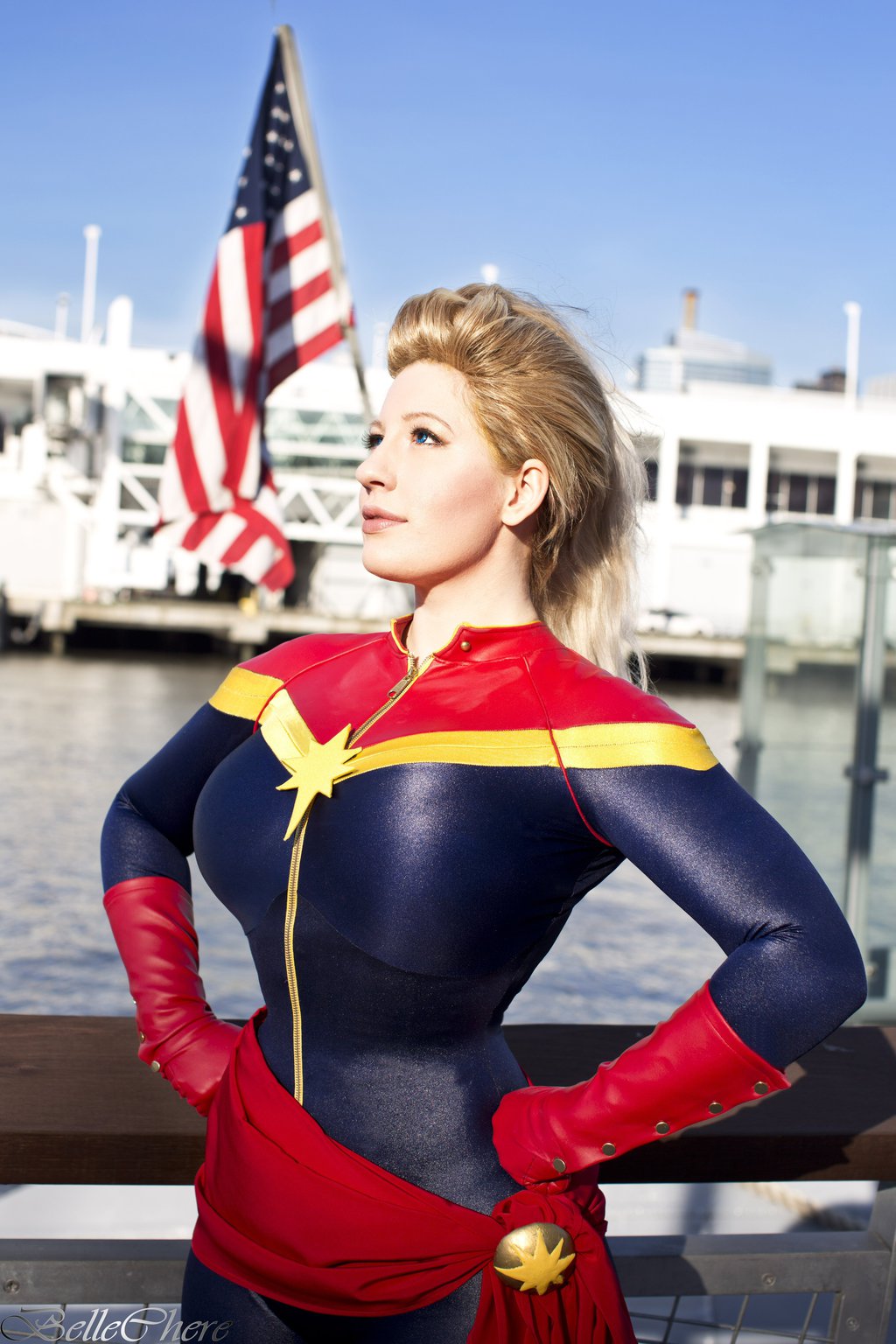   Belle Chere  is Captain Marvel 