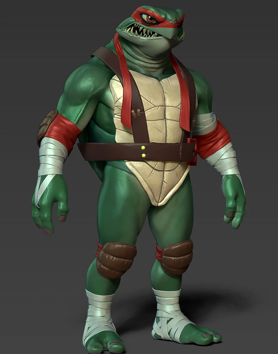 Stylized Character Design of Raphael from TMNT — GeekTyrant