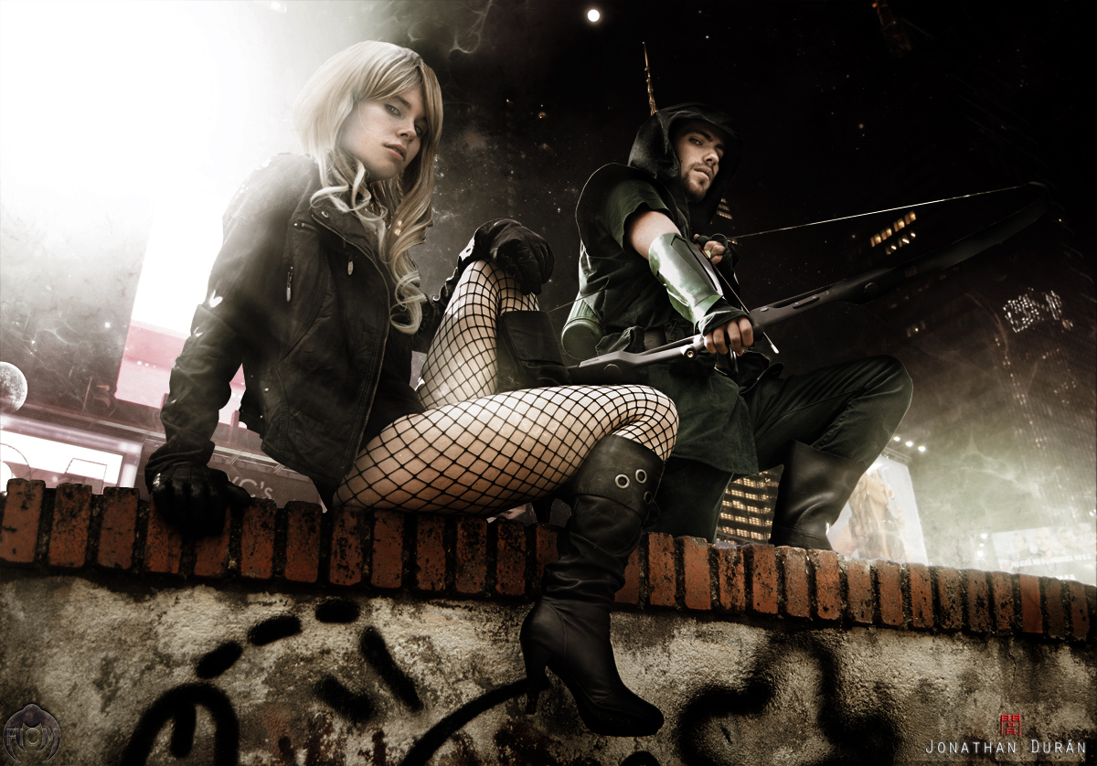 White Lemon is Black Canary & Victor is Green Arrow | Photography by Jonathan Duran