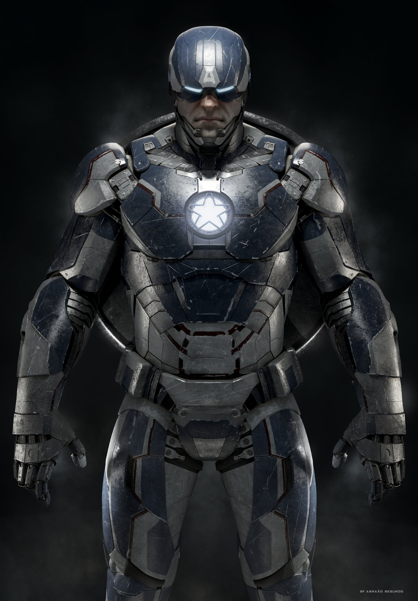 Captain America Wears Iron Man Style Armor — 