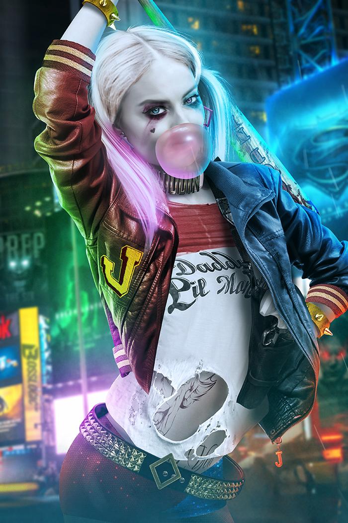 Harley Quinn con la mazza da baseball Suicide Squad interpretata da Margot  Robbie Art Print by deShan -  Italia