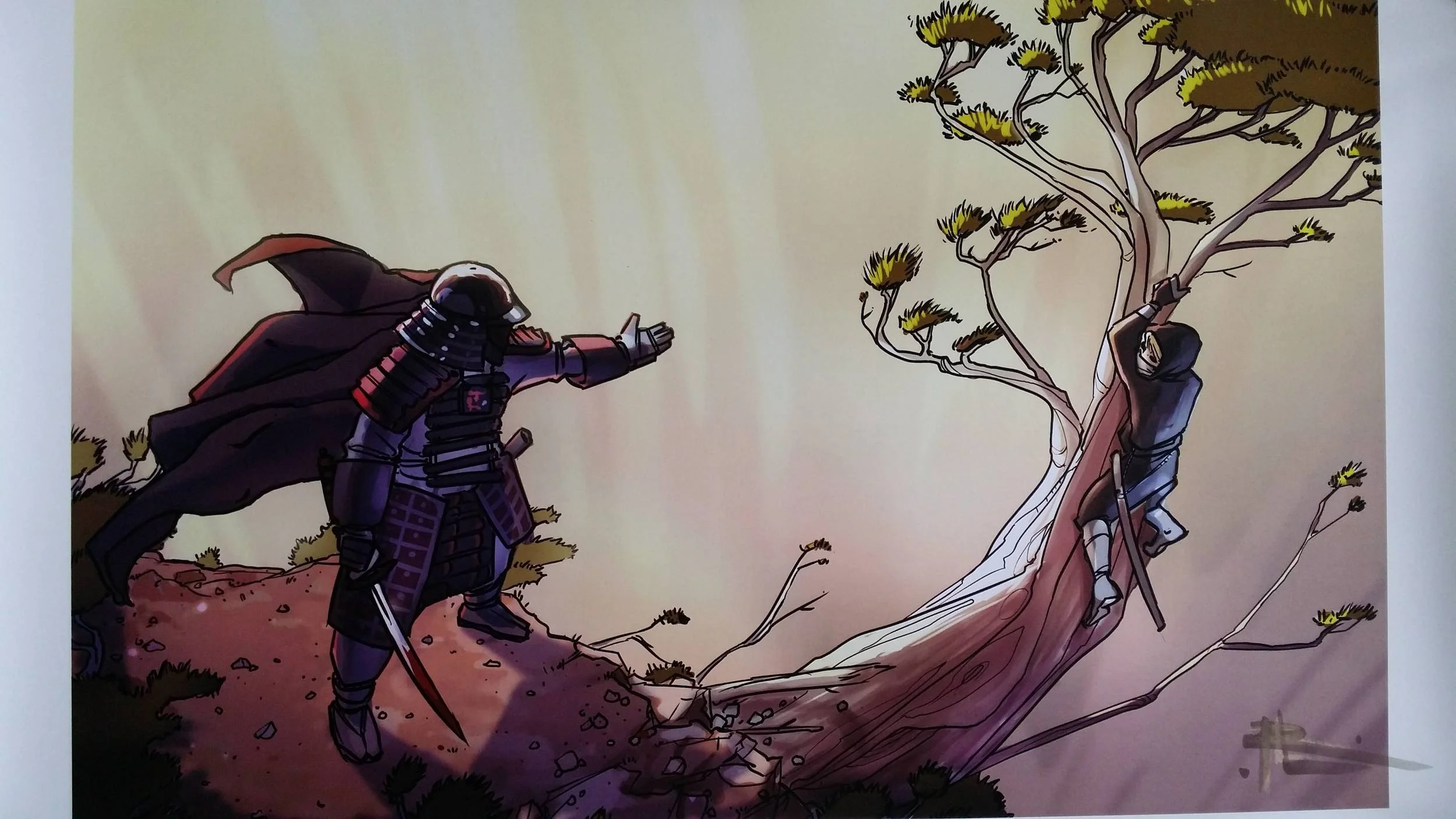 Ninja Skywalker And Darth Samurai Have A Shinobi Showdown In This Art Geektyrant