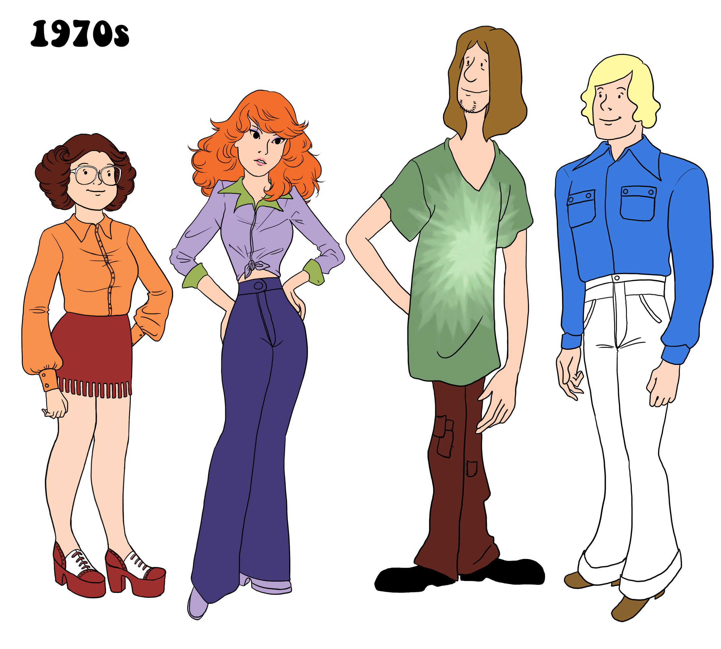 SCOOBY-DOO Gang Styled Through The Decades of The 20th Century.