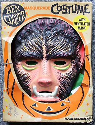 Wolfman Werewolf Embroidered Patch Vintage Retro Collegeville Ben Cooper Mask 