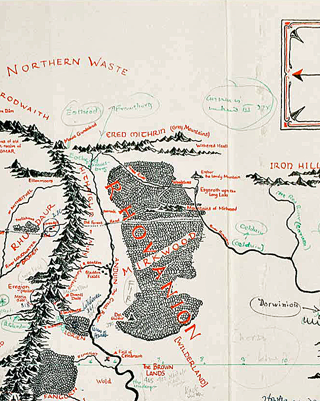 Someone Discovered a Map of Middle Earth Annotated By J.R.R. Tolkien ...