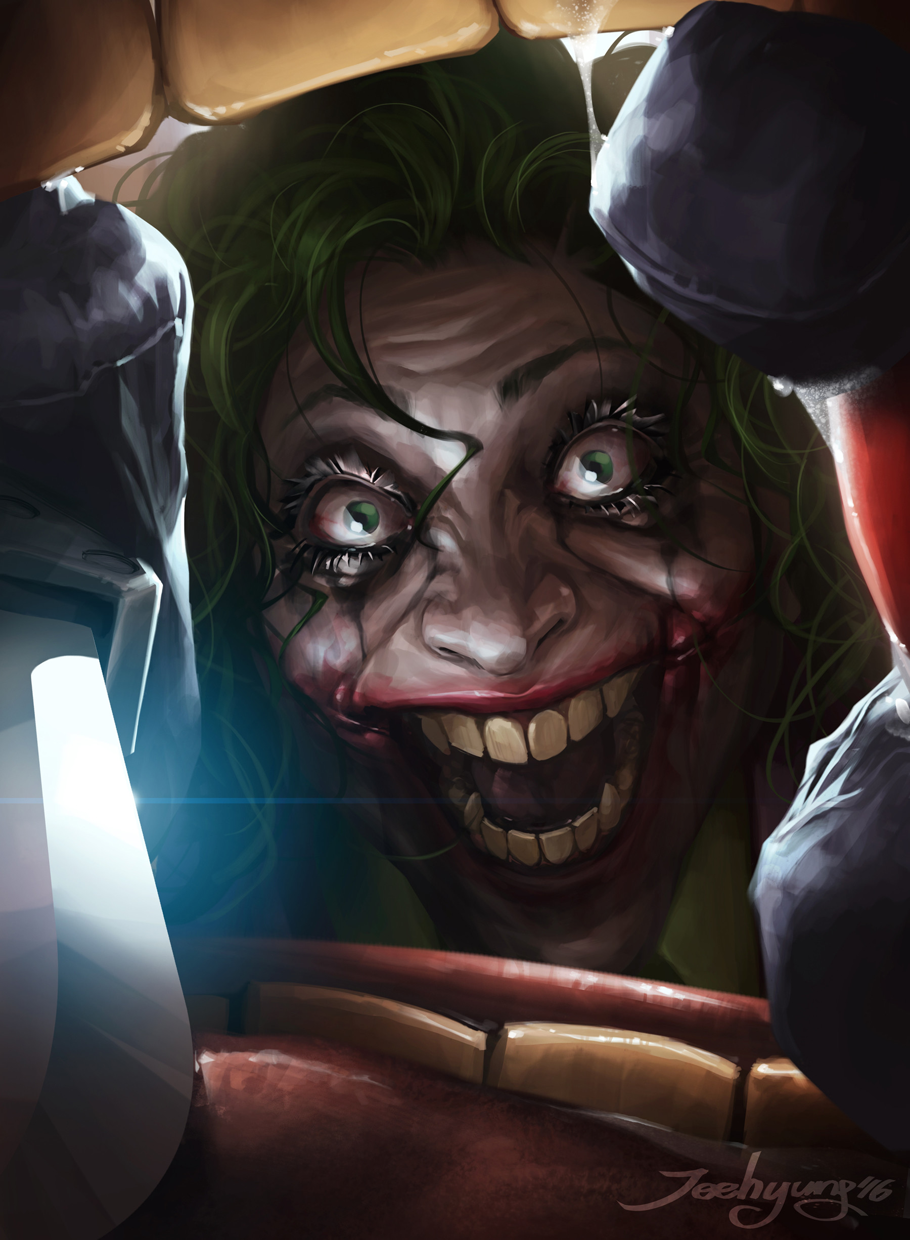 Terrifying Art of Martha Wayne as The Joker from Flashpoint — GeekTyrant