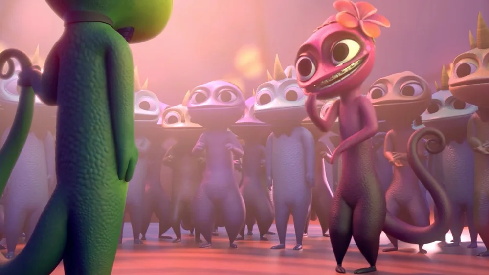 INVISIBLE is a Charming Animated Short about a Chameleon and His Crush
