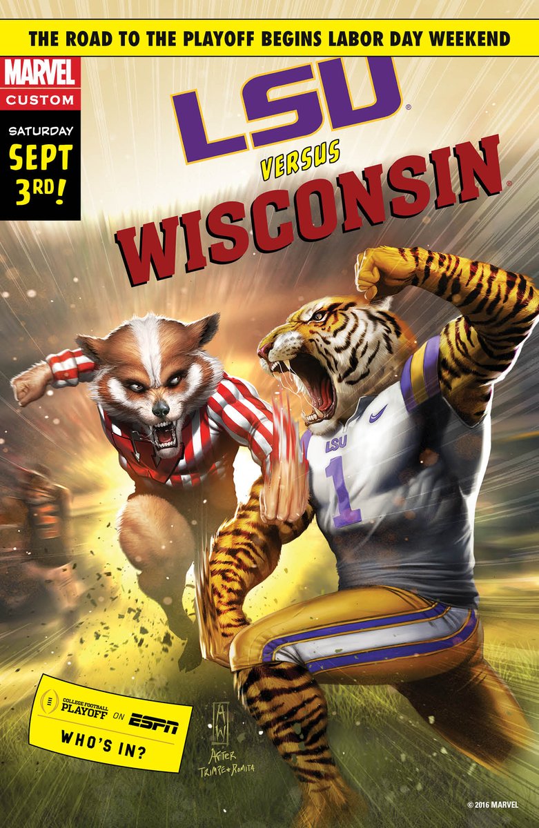 Marvel Releases Custom Comic Book Covers for College Football Kickoff