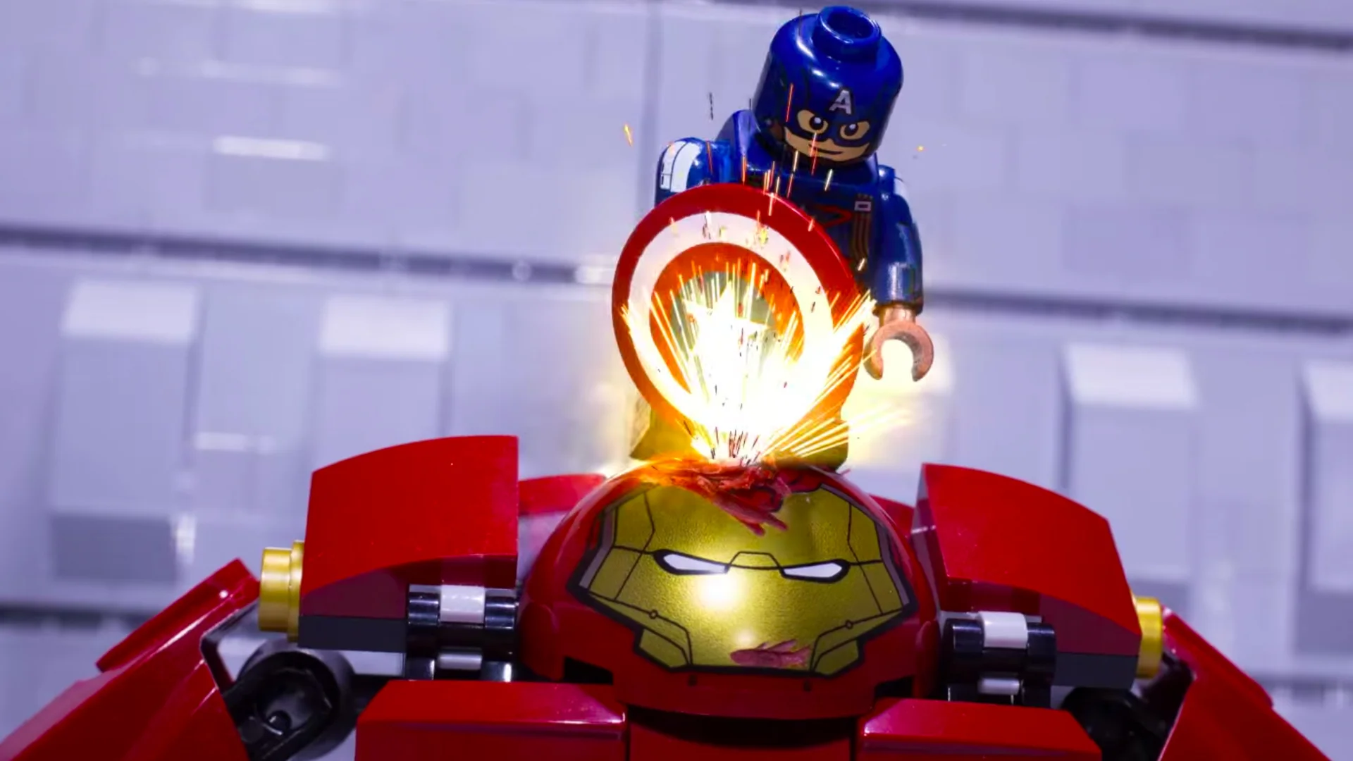 lego iron man stop motion