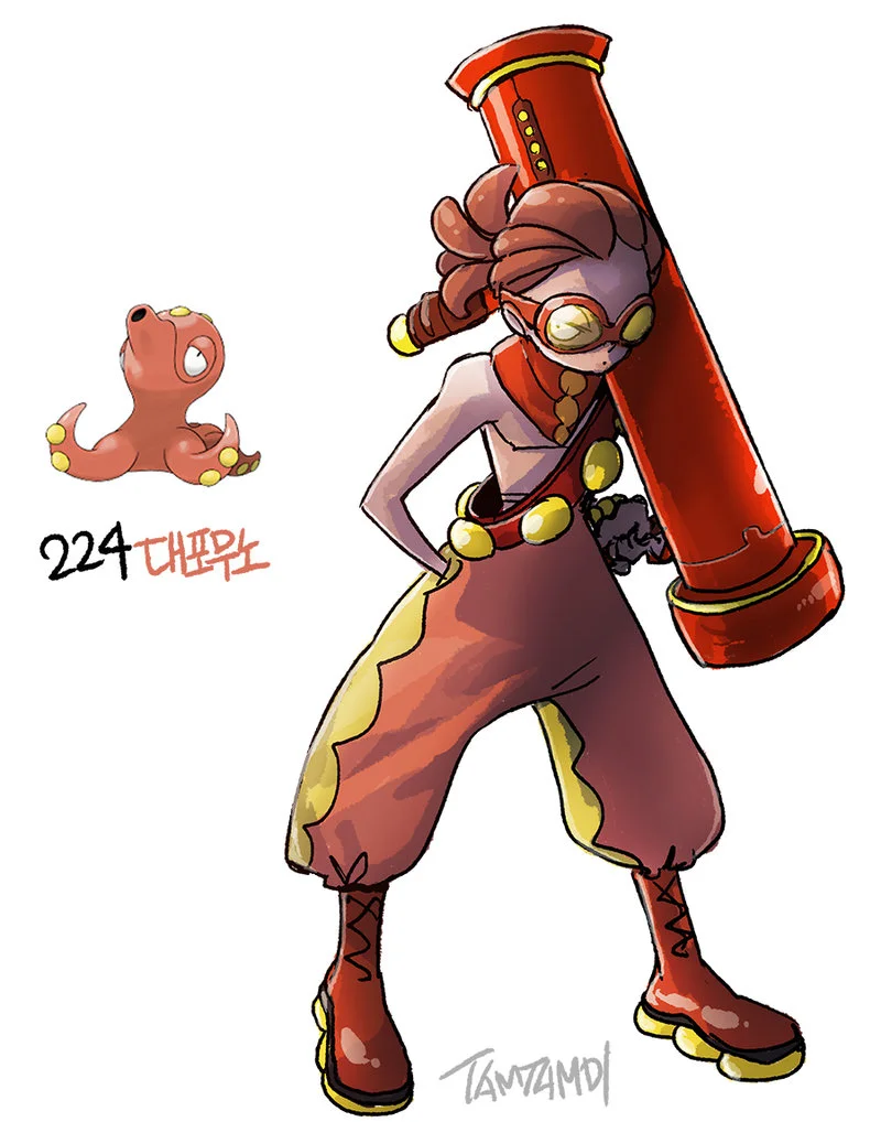 Pokémon Characters Transformed into Humans in Art Created by Tamtamdi