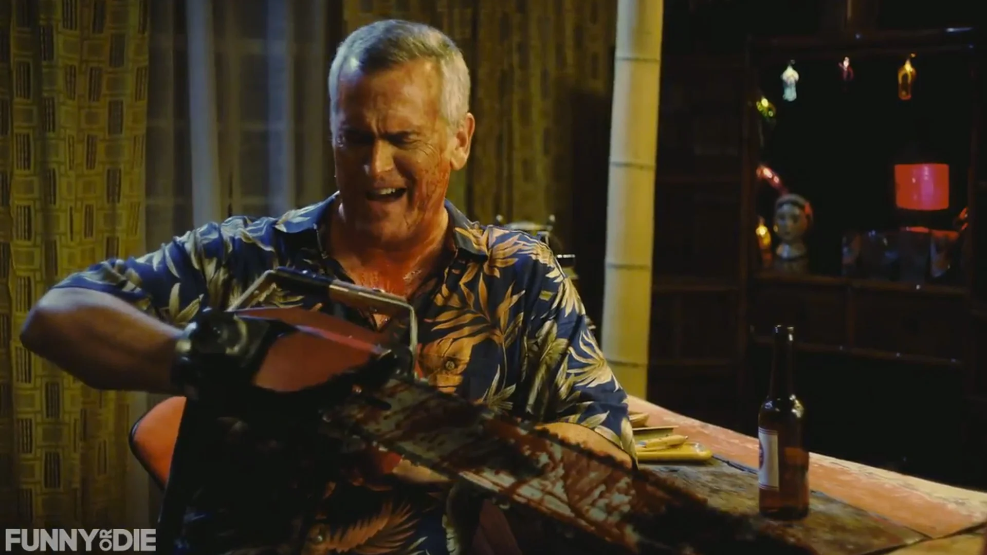 Bruce Campbell Explains the Dangers of Having a Chainsaw for a Hand in
