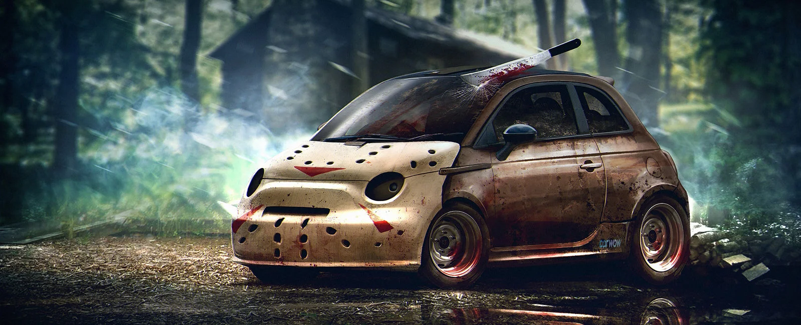 Fun Fan Art Reimagines Cars as Iconic Horror Movie Characters For