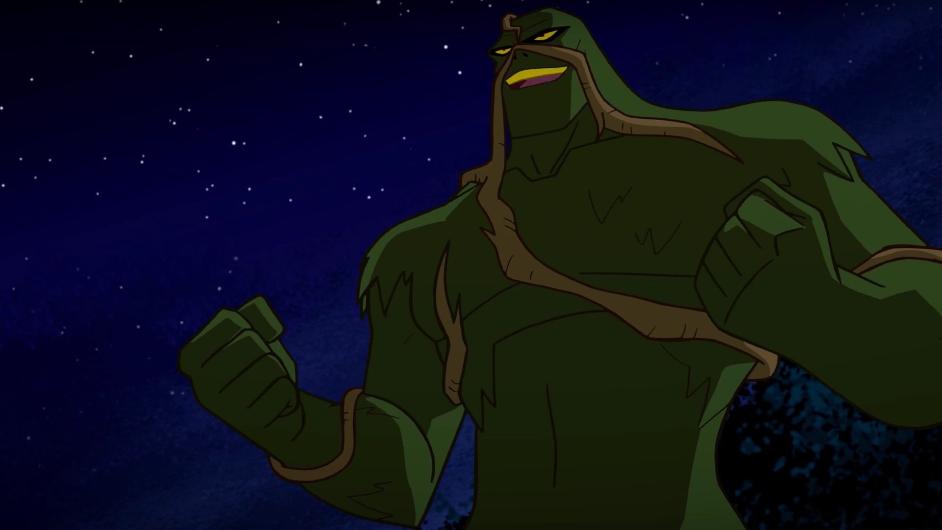 Mark Hamill's Swamp Thing Fights Solomon Grundy in JUSTICE LEAGUE ACTION  Clip — GeekTyrant
