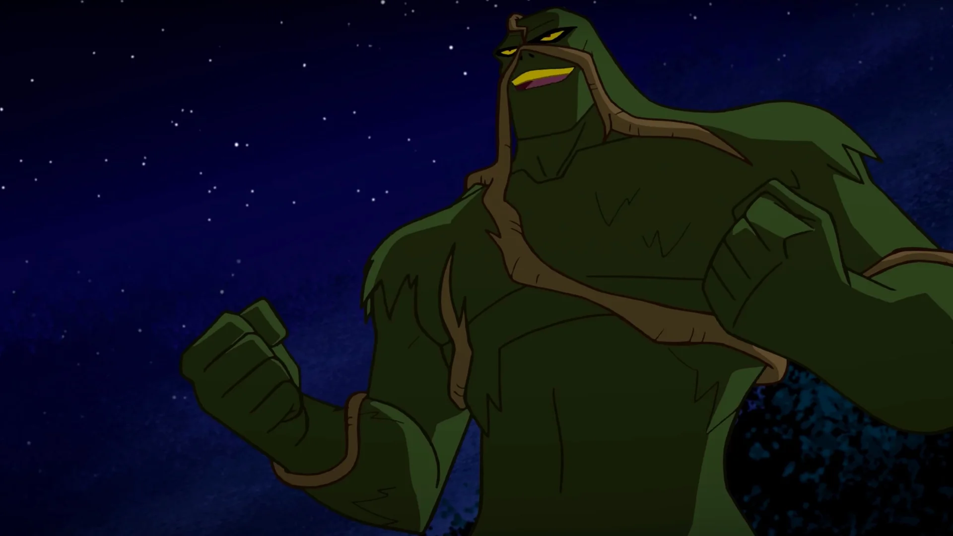 Mark Hamill's Swamp Thing Fights Solomon Grundy in JUSTICE LEAGUE ACTION  Clip — GeekTyrant