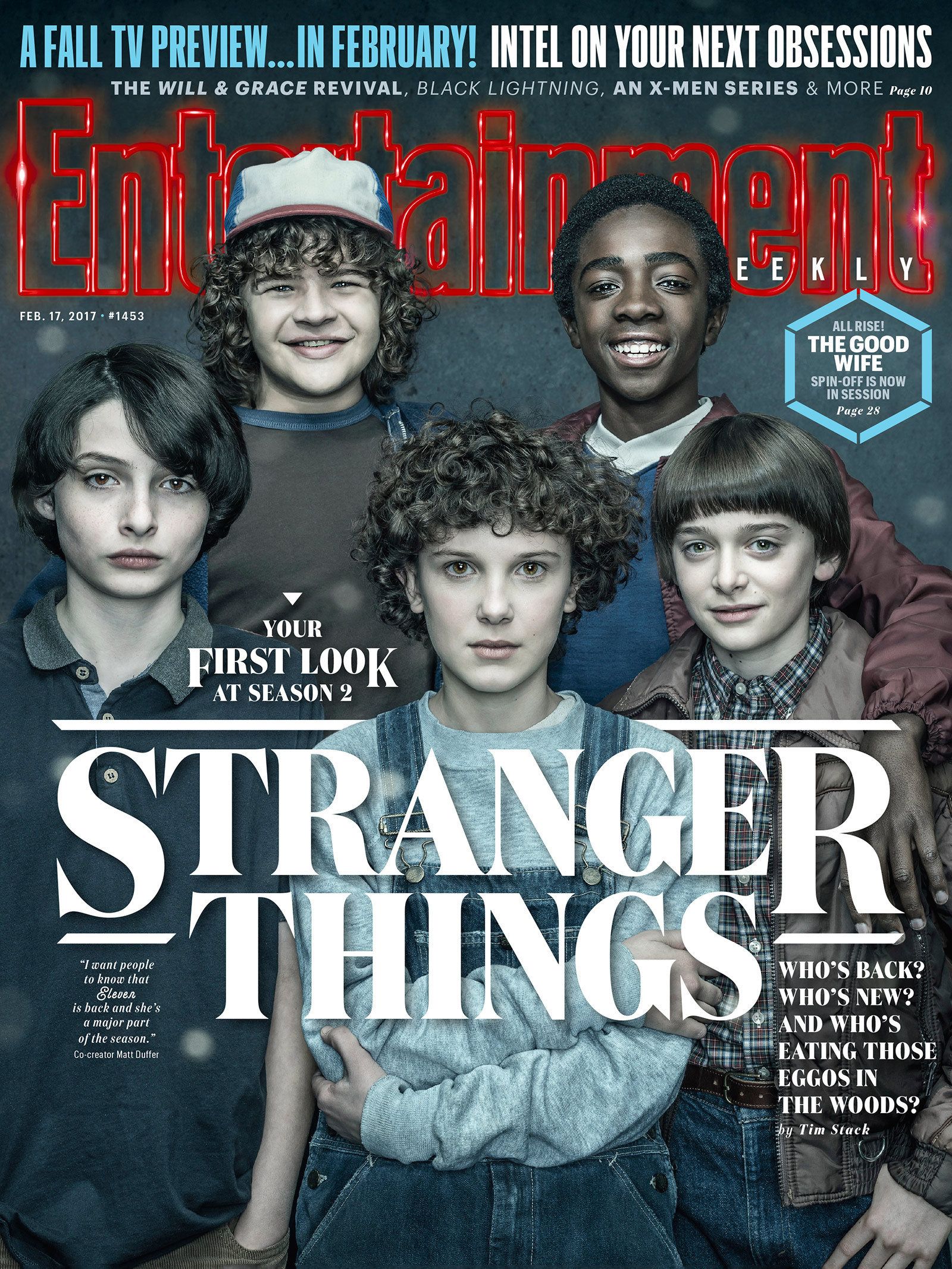 STRANGER THINGS EW Cover; Creators Discuss the New Challenges of Season 2 —  GeekTyrant