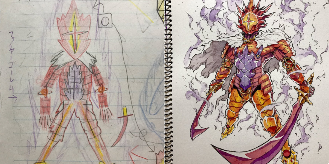 Anime Artist Turns More of His Son's Drawings into Cool Character Art —  GeekTyrant