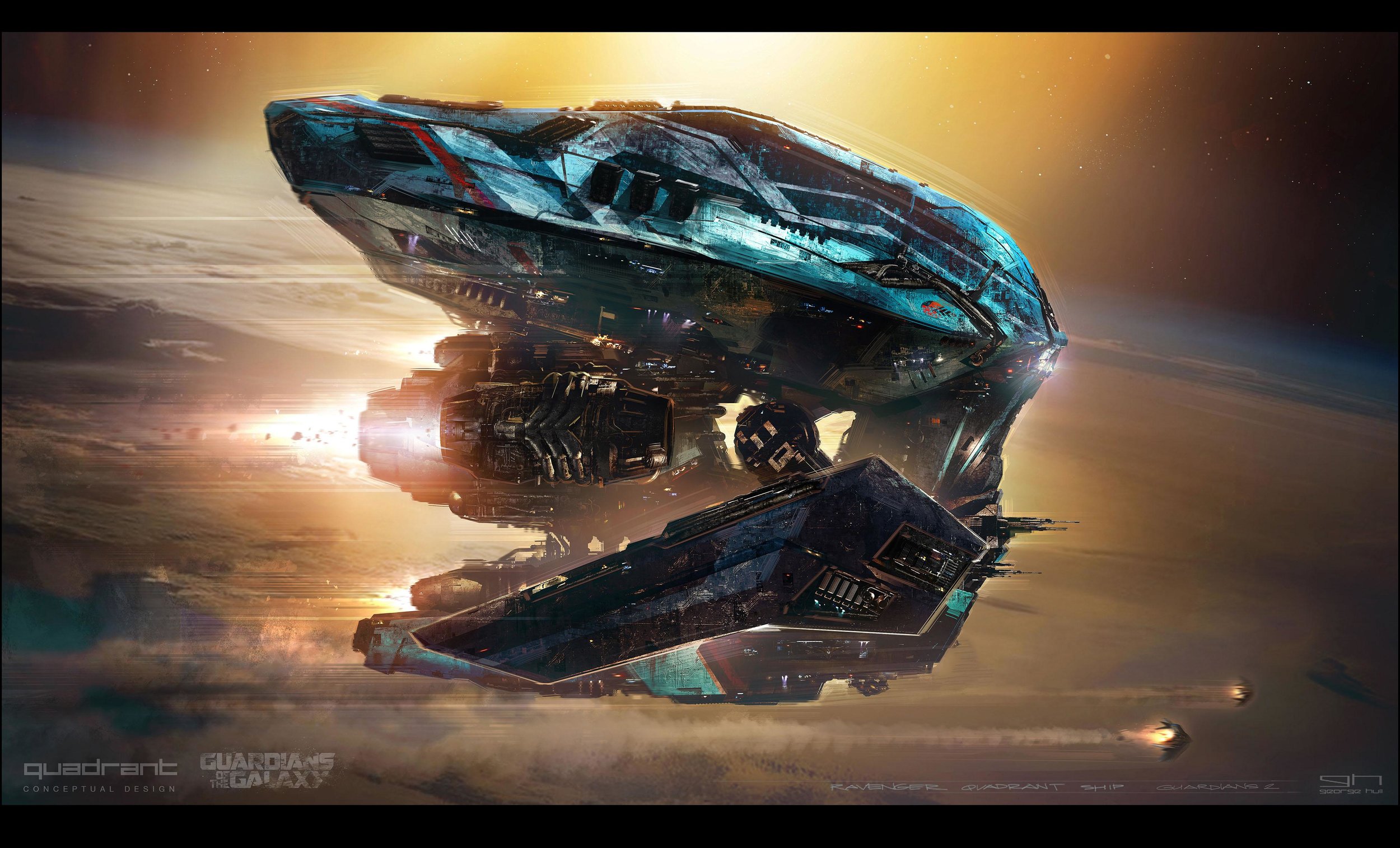 Amazing Concept Art of the New Ships in GUARDIANS OF THE GALAXY VOL. 2 —  GeekTyrant