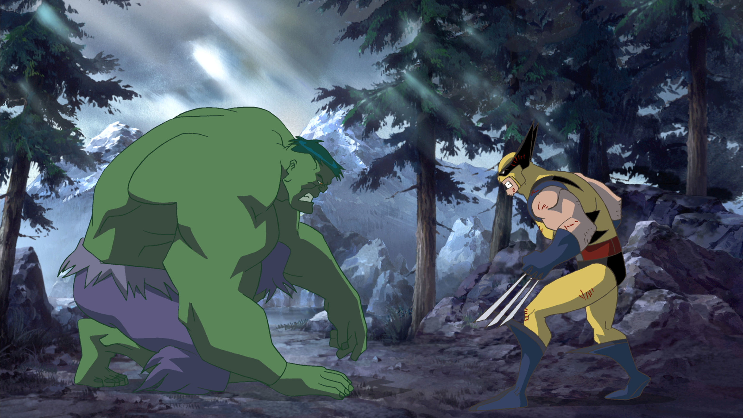 Cool Storyboard Art For Marvel's HULK VS. WOLVERINE Animated Film —  GeekTyrant