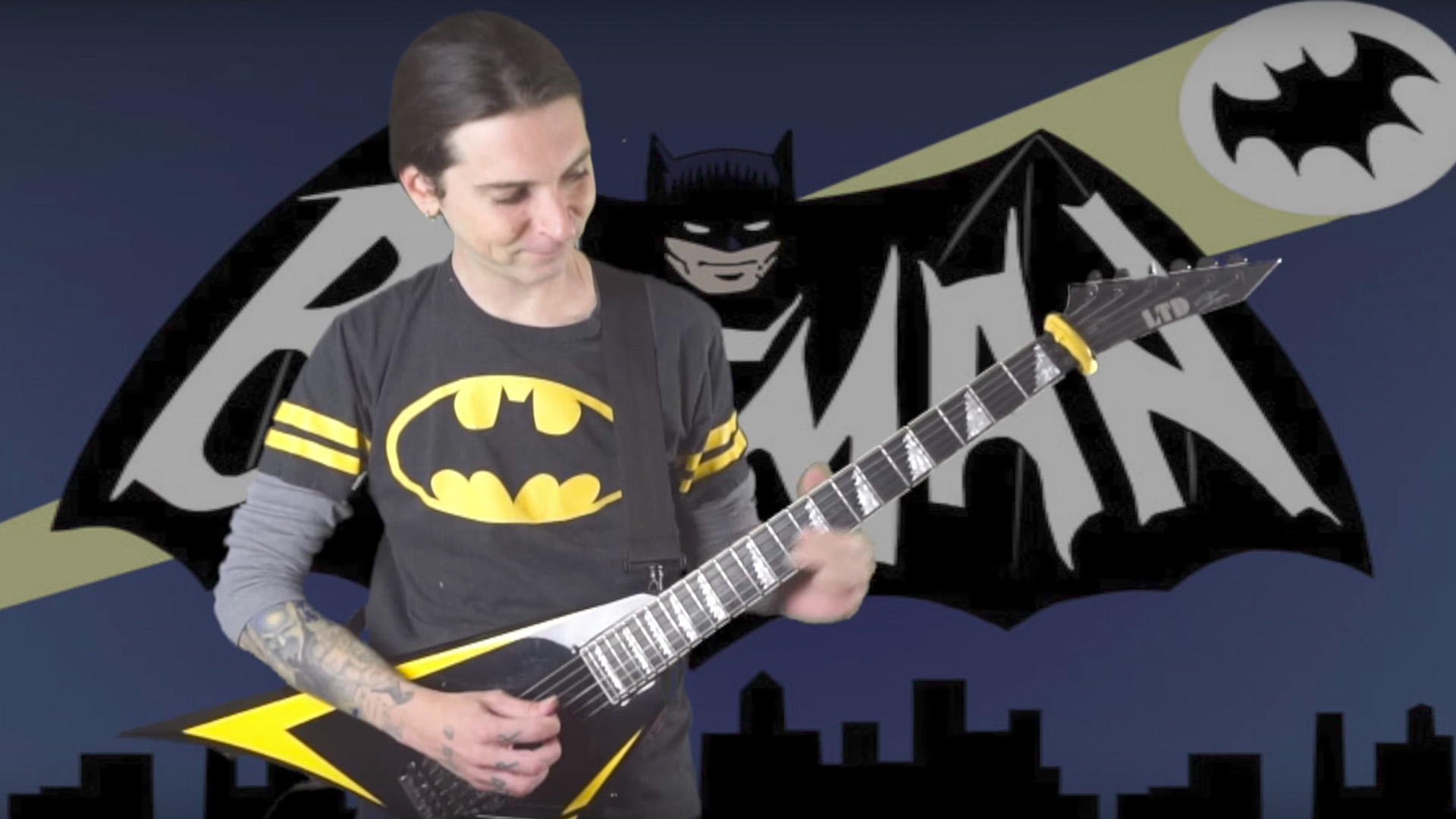 Heavy Metal Guitar Cover of the 1966 BATMAN TV Show Theme Song — GeekTyrant