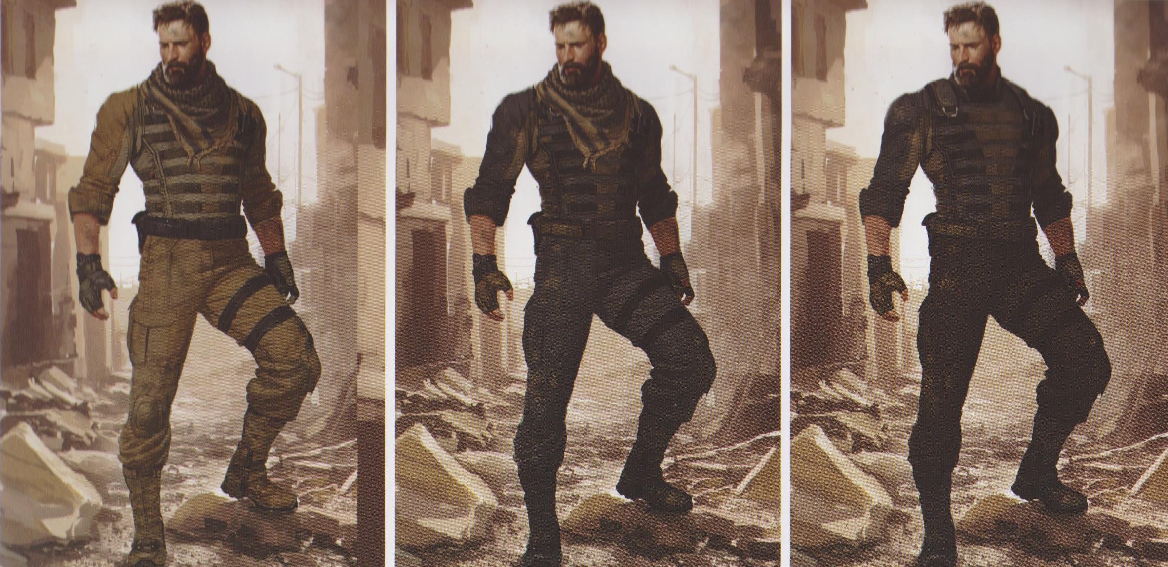 AVENGERS: INFINITY WAR Concept Art Shows Captain America in U.S. Agent and ...