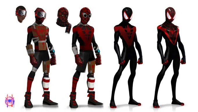 Spider Man Into The Spider Verse Concept Art Shows Cool Alternate Designs For The Heroic Characters Geektyrant