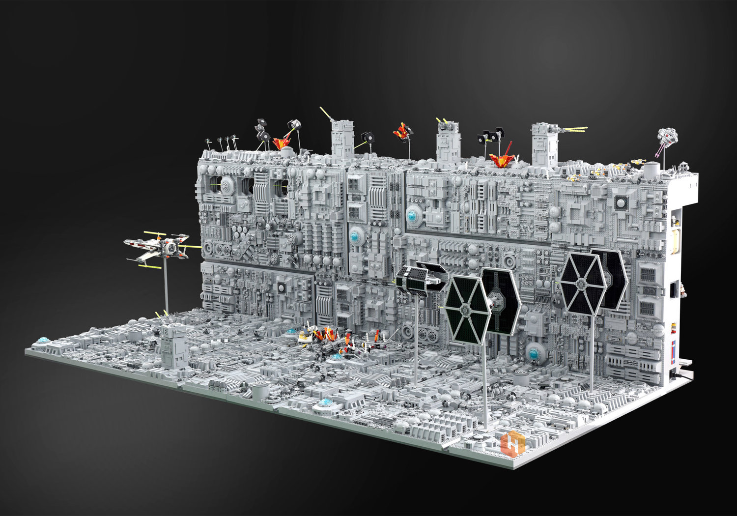 Super Detailed And Huge Lego Diorama Of The Star Wars Death