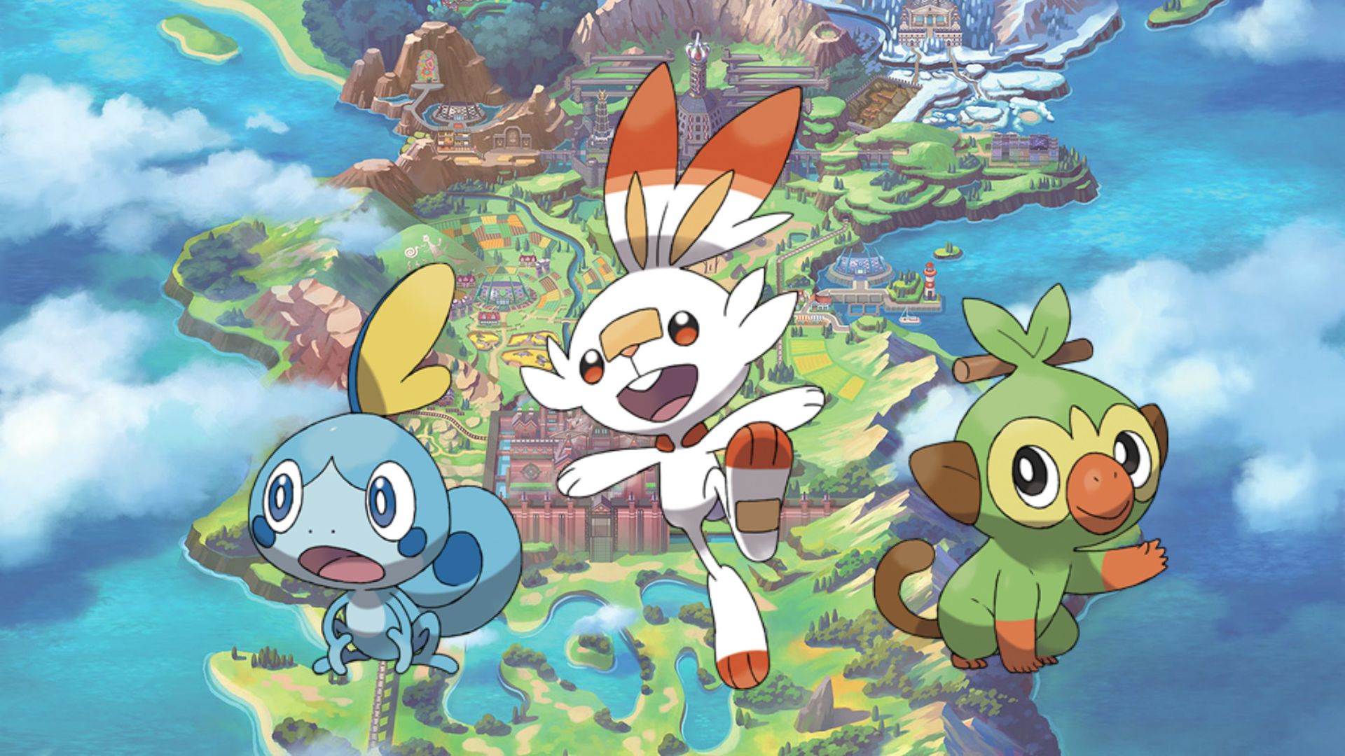 Pokémon Sword & Shield ⚔️ 🛡 Revealed! Starters (Grookey, Scorbunny,  Sobble) and Galar Region 