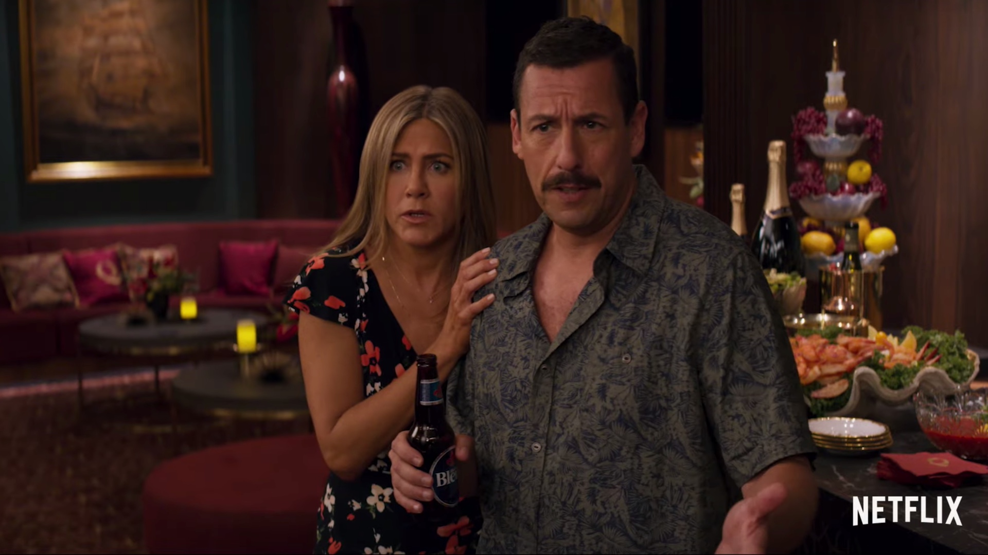 Trailer For Adam Sandler and Jennifer Aniston's New Netflix Comedy MURDER  MYSTERY — GeekTyrant